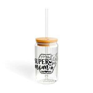 Mom Mother's day glass Can 16 oz libby